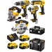 DeWALT DCK551P3T Combo set DCD796+DCF887+DCS391+DCS331+DCL050 (18V/3x5,0Ah)2xTstak