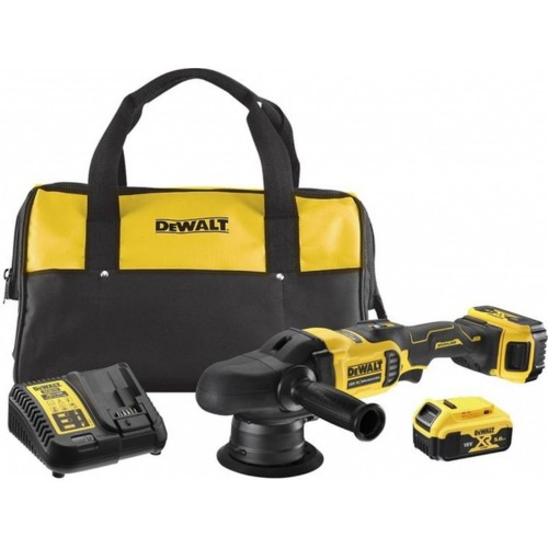 DeWALT DCM848P2-QW Akku-Exzenterpolierer 125mm XR (18V/2x5,0Ah) Tasche