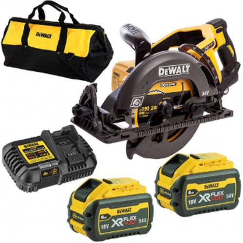 DeWALT DCS577T2-QW Akku Handkreissäge bürstenlos XR FlexVolt (190mm/54V/2x6,0Ah) Tasche