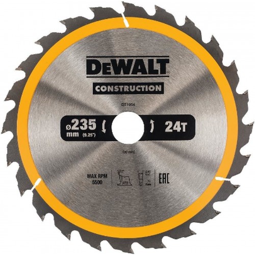 DeWALT DT1954-QZ Kreissaegeblatt für Stationärsägen, 235x30 mm, 24WZ