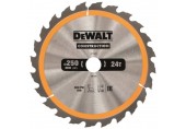 DeWALT DT1956-QZ Kreissaegeblatt für Stationärsägen, 250 x 30 mm, 24WZ