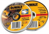 DEWALT DT43922 Trennscheibe Edelstahl flach 125 x 1,2 mm, 10 st.