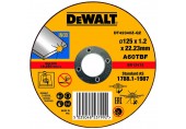 DEWALT DT42340Z-QZ Trennscheibe Edelstahl flach 125 x 1,2 x 22,23 mm