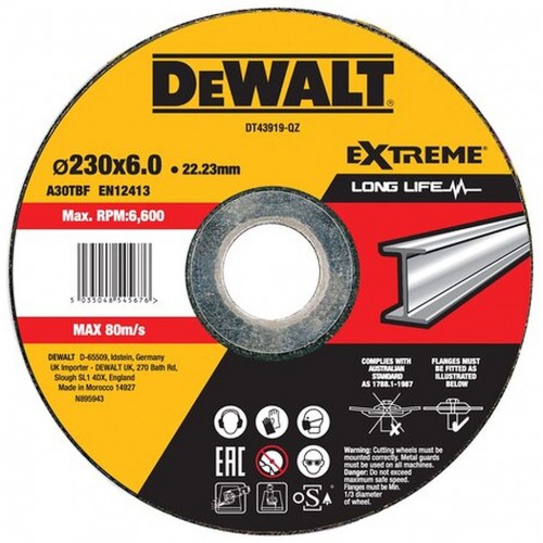 DeWALT DT43919-QZ Schruppscheibe Metall gekr 230 x 6,3 mm