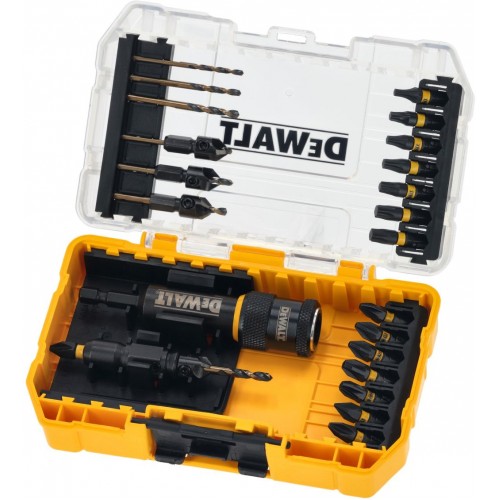 DeWALT DT70779T-QZ Wechseladapter Bit- & Bohrer-Set, 22-tlg.