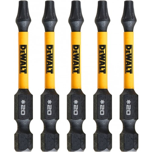DeWALT DT7395T-QZ EXTREME FlexTORQ Schrauber-Bits T20 x 57 mm, 5 Stk. DeWALT DT7395T-QZ EXTREME FlexTORQ Schrauber-Bits T20 x 57 mm, 5 Stk.