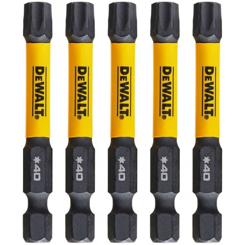 DeWALT DT7399T-QZ EXTREME FlexTORQ Schrauber-Bits T40 57 mm, 5 Stk. DeWALT DT7399T-QZ EXTREME FlexTORQ Schrauber-Bits T40 57 mm, 5 Stk.