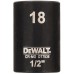 DeWALT DT7536-QZ Steckschlüssel kurz 18mm 1/2 Schlagfest