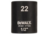DeWALT DT7540-QZ Steckschlüssel kurz 22mm 1/2 Schlagfest