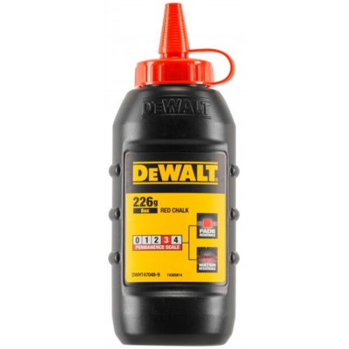 DeWALT DWHT47048-9 Schlagschnurkreide rot 225g