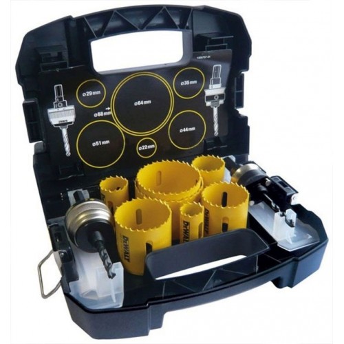 DeWALT DT90353 11-teilig Universal EXTREME Lochsägen-Set Bi-Metall Set im Transportkoffer,