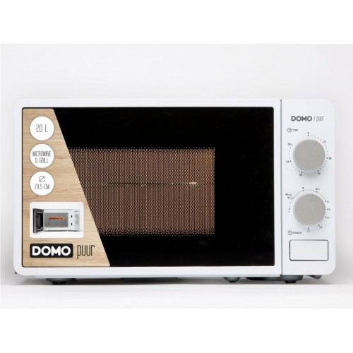 DOMO Kombi - Mikrowelle puur 20 Liter Volumen weiß DO2328G