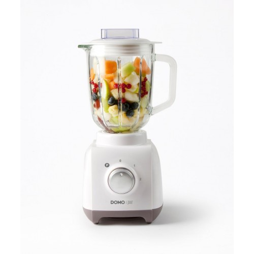 DOMO Power Standmixer 1,5Liter Glaskrug, Pulse-Funktion BPA-frei DO703BL