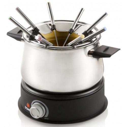 DOMO Edelstahlfondue für 8 Personen, 1500W DO706F