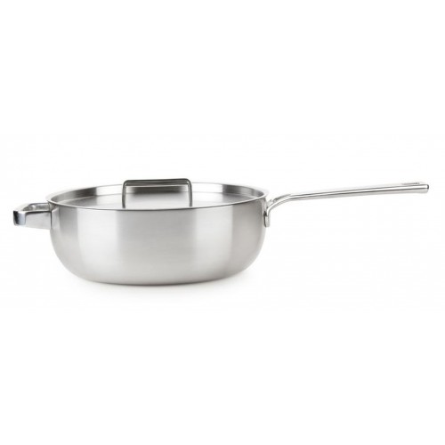 Sautierpanne mit Deckel INOX O 26cm Induktion geeignet Antihaftbeschichtet