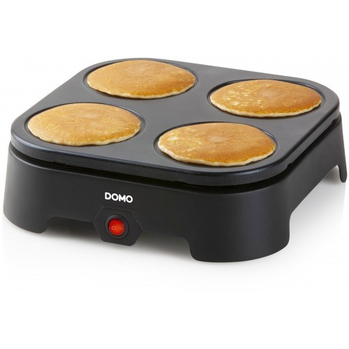 DOMO Elektrisches Pfannkuchen-Gerät für 4 Mini-Pfannkuchen 600 W DO1094P
