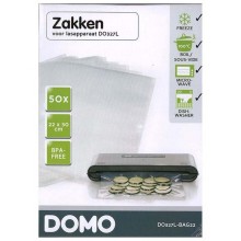 DOMO 50 Stück Vakuumierbeutel für Vakuumierer Folienschweißgeräte, 22 x 30 cm DO327L-BAG22