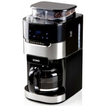 DOMO Grind & Brew Kaffeevollautomat Schwarz, Edelstahl 900W DO721K