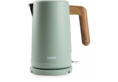 DOMO WOOD YOU Wasserkocher (1,7l/2200W), Edelstahl, grün DO9282WK