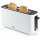 DOMO Toaster stufenloser Temperaturregler 980W, Cool-TouchGehäuse, Weiß DO962T