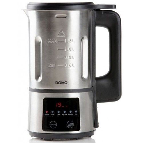 DOMO My Soup Express Suppenbereiter Edelstahl 1,2l, 900W DO727BL