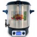 DOMO Einkochtopf Edelstahl mit LCD, 27l, 2000W DO42325PC