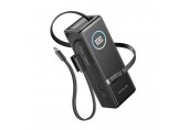 EcoFlow RAPID Powerbank (25 000 mAh, 170 W) 2×100 W integriertes USB-C-Kabel – Schwarz