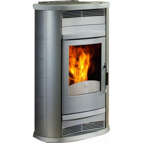 EDILKAMIN ELITE Holz-Kaminofen luftführend, grau, 601990 ohne Ventilatoren EDILKAMIN ELITE Holz-Kaminofen luftführend, grau, 601990 ohne Ventilatoren