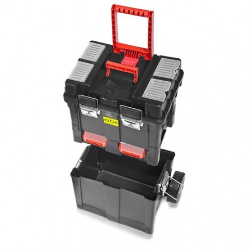 ERBA Werzeugkoffer mit Rollen HD COMPACT Teilbar 02171 ERBA Werzeugkoffer mit Rollen HD COMPACT Teilbar 02171