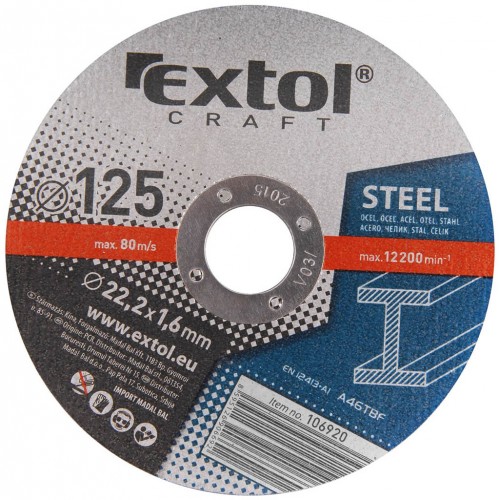 Extol Craft Trennscheiben für Metalle, 5 Stück 106920