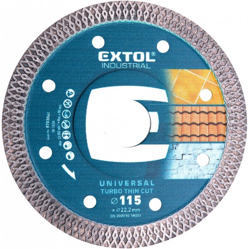 Extol Industrial Diamant-Schneidscheibe Turbo Thin Cut, 8703041 Extol Industrial Diamant-Schneidscheibe Turbo Thin Cut, 8703041