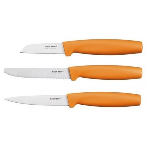 Fiskars Functional Form Küchenmesserset, 3-teilig, orange 1014272