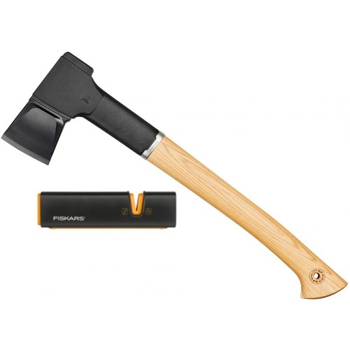 Fiskars Norden N10 Universalaxt + Xsharp Axt- und Messerschärfer 1052276