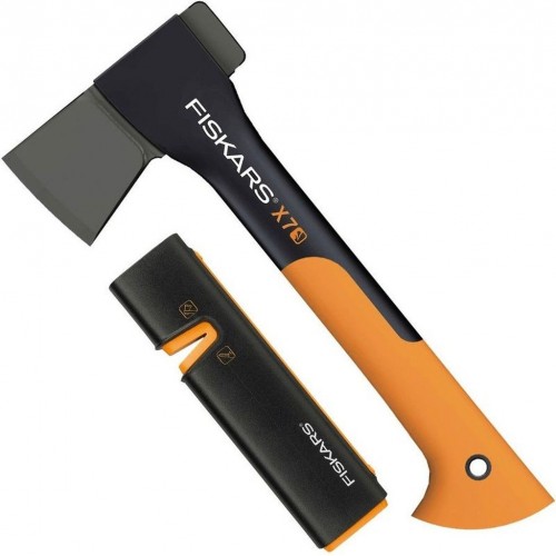 Fiskars Set Universalaxt X7 + Axt- und Messerschäfer Xsharp 1020183