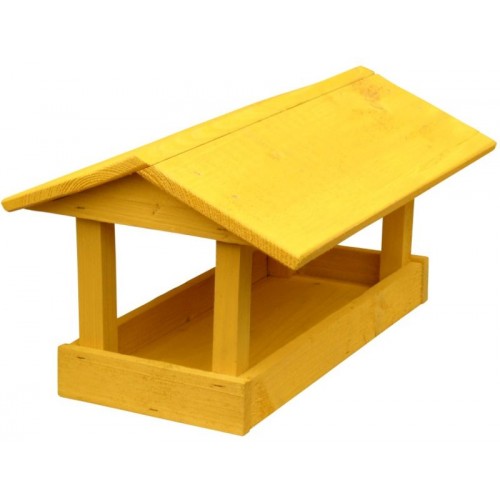 Futterstation für kleine Vögel, 24x40x20 cm, gelb