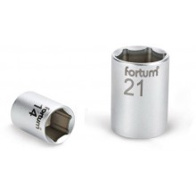 FORTUM Stecknuss 1/2", 12 mm, Länge 38 mm, 61CrV5 4700412