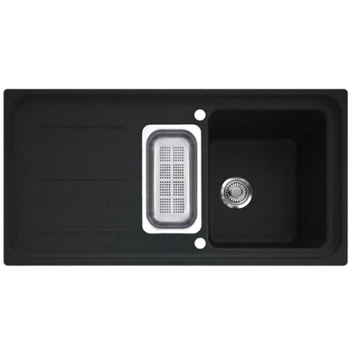 Franke Impact IMG 651 Fragranit Einbauspüle + Abtropfschale, onyx 114.0250.504 Franke Impact IMG 651 Fragranit Einbauspüle + Abtropfschale, onyx 114.0250.504