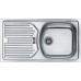 Franke Eurostar ETL 614 3 1/2“ 780x435 mm Edelstahl Einbauspüle, Leinen Struktur 101.0286.