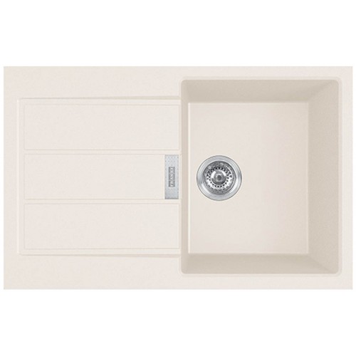 Franke Sirius 2.0 S2D 611-78, 780 × 500mm, Küchenspüle Tectonit, creme143.0613.584