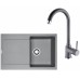 Franke SET G168 (Küchenspüle MRG 611 + Einhebelmischer FP 9000.084) Steingrau 114.0587.980