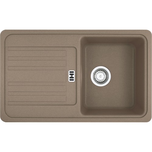 Franke Euroform EFG 614-78, 780x475 mm, Einbauspüle, Siebkorbfventil,Cashmere 114.0494.709