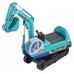 G21 Kinder Sitzbagger, blau mit Helm 690715