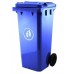 B-Ware Mülltonne GA-120 Liter, blau Deckel beschädigt