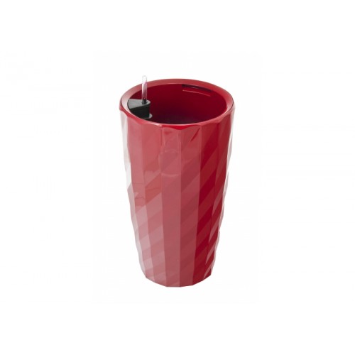 G21 Blumentopf mit Wasserspeicher Diamant rot 33cm 6392531 G21 Blumentopf mit Wasserspeicher Diamant rot 33cm 6392531