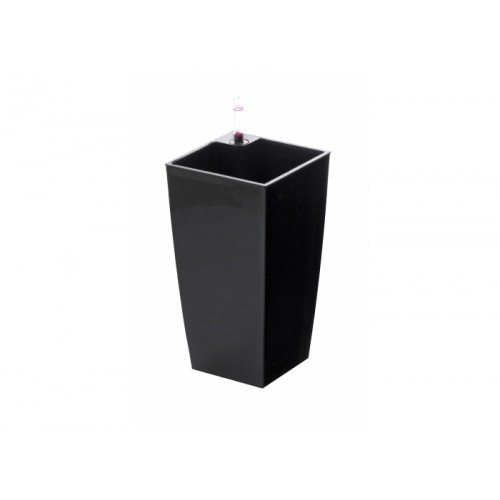 G21 Blumentopf mit Wasserspeicher Linea mini schwarz 14 cm 639247 G21 Blumentopf mit Wasserspeicher Linea mini schwarz 14 cm 639247