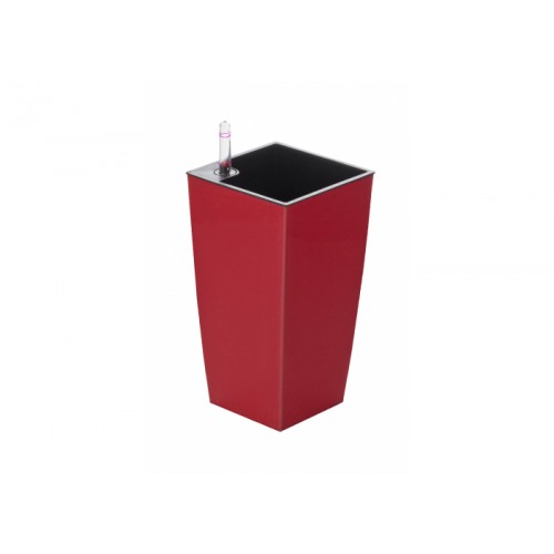 G21 Blumentopf mit Wasserspeicher Linea mini rot 14 cm 6392471