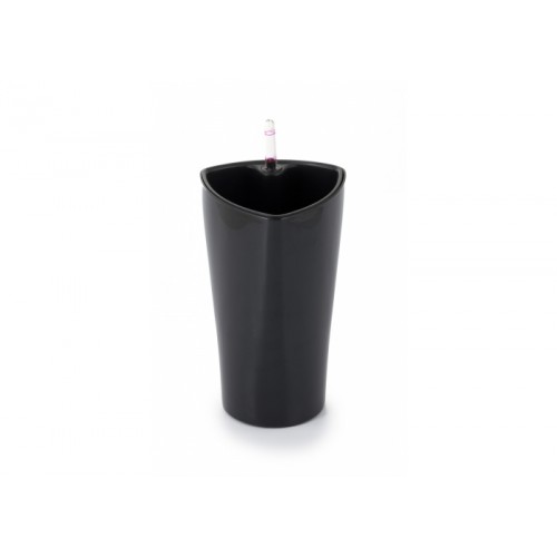 G21 Blumentopf mit Wasserspeicher Trio mini schwarz 15 cm 639251