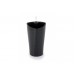 G21 Blumentopf mit Wasserspeicher Trio mini schwarz 15 cm 639251