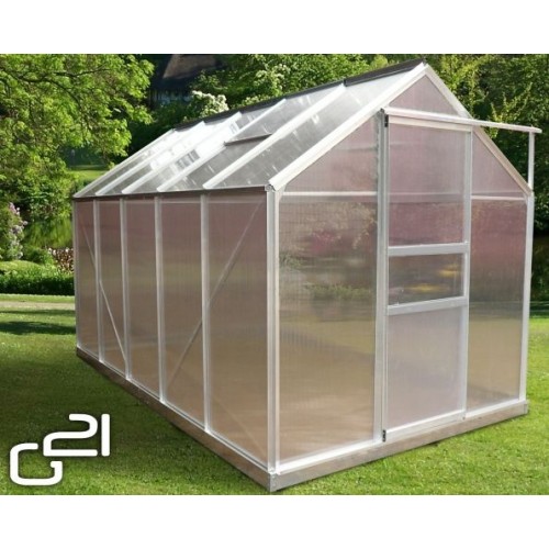 G21 Gewächshaus 3,10 x 1,9 m mit Fundament, 63900611