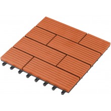 G21 WPC Fliese Samoa Kirsche 2,3 x 30 x 30 cm 63910012